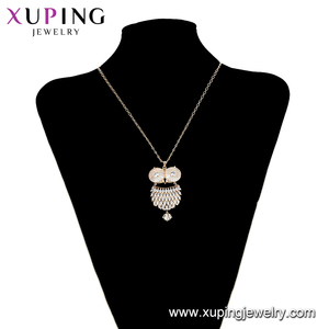 A00792133 Xuping gioielli elegante squisita protezione ambientale gufo di rame <span class=keywords><strong>oro</strong></span> 18 carati nuovo design versatile collana pendente - Product Image 6
