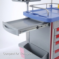 Chariot médical Keling pour le nettoyage hygiénique des salles, le linge sale, avec sacs amovibles et structure en acier inoxydable