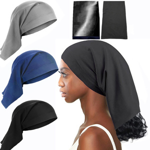 Gorro de Dormir HZM-22142 con Forro de Satén, Tubo Elástico para Trenzas, Calcetín para Cubrir Completamente el Cabello, Turbante, Gorro para Dormir - Product Image 2