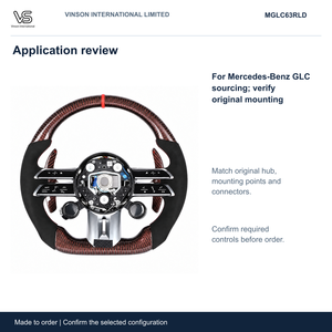 พวงมาลัยคาร์บอนไฟเบอร์สำหรับ Mercedes-Benz GLC รุ่น Open Center Selected Configuration MGLC63RLD - Product Image 4