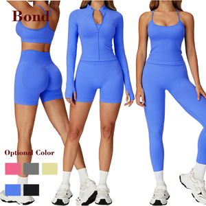 Set da Yoga aderente aderente ad asciugatura rapida <span class=keywords><strong>Premium</strong></span> Outdoor Casual <span class=keywords><strong>sport</strong></span> da corsa e Fitness Set 5 pezzi - Product Image 1