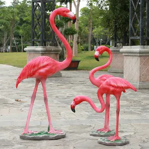 Литые Фламинго из стекловолокна/изготовление Фламинго/статуи животных из стекловолокна фламинго на продажу