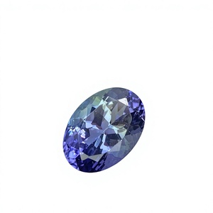 Tanzanite naturelle certifiée non chauffée, taille ovale, couleur excellente, zoïsite naturelle, 3,05 carats, nette à la loupe - Product Image 1