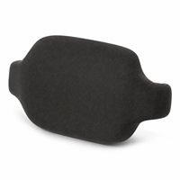 Coussin lombaire en mousse à mémoire de forme avec ailes latérales, oreiller de soutien lombaire ovale pour chaises de bureau, coussin enveloppant pour le dos pour sièges domestiques
