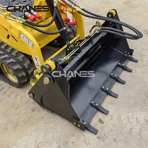 Trung Quốc Nhà Máy Trực Tiếp Bán Bốn Trong Một Xô Giá Rẻ 4in1 Xô Giá Cho Dingo Kanga Digga Bobcat Mini Skid Steer Loader