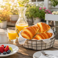 Mini-croissant réaliste en PU pour jouet anti-stress à montée ultra-lente, mignon et ergonomique