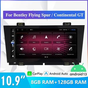 Autoradio Android CarPlay pour Bentley Flying Spur/Continental GT 2005-2011, écran tactile 10,9 pouces avec <span class=keywords><strong>GPS</strong></span>, Bluetooth, WiFi - Product Image 1