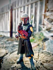 Cadeau commémoratif pour enfants série noire <span class=keywords><strong>Boba</strong></span> <span class=keywords><strong>Fett</strong></span> 6 pouces en plastique modèle jouet figurine à collectionner du livre de <span class=keywords><strong>Boba</strong></span> <span class=keywords><strong>Fett</strong></span> - Product Image 5