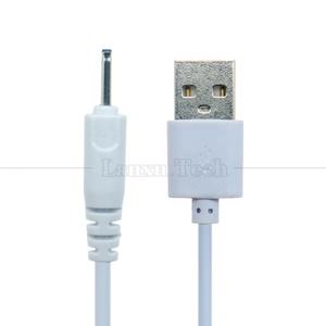 Özelleştirilmiş 1M 2M 3m beyaz siyah şarj USB DC 2.0X0.6mm şarj aleti kablosu vibratör için hoparlör kulaklık - Product Image 5