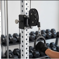 Système de poulies murales multifonctionnel DW Sports Gym Home, entraîneur croisé, demi-rack à squats