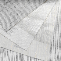 Tissu de rideau en organza floral moderne, vendu au mètre, pour draperies décoratives et intérieurs contemporains
