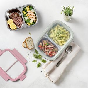 Refrigerator Food Preservation <b>Box</b> Reusable Food Containers <b>Lunch</b> <b>Box</b> Stainless Steel Bento <b>Box</b> for Adults <b>Lunch</b> Container - Product Image 6