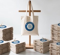 Sac fourre-tout en toile de coton écologique au design personnalisable, recyclable, grande capacité, durable, sac fourre-tout en toile vierge pour le shopping