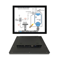 Personnalisation vente en gros 19 pouces Ture panneau plat robuste étanche écran tactile capacitif moniteur industriel à écran tactile intégré