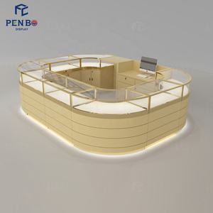 كشك لعرض المجوهرات مخصص معرض تجاري كشك تجاري للعرض للمجوهرات كشك دائري للمجوهرات - Product Image 3