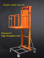 MIDE 3 Meter Neues Design Mini Elektrischer Aufzug Hebebühne für Personen und Lasten Bewegliche Stahlhebebühne 1*0,8m Fernbedienung