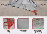 Grande couverture anti-feu pour voiture 550-1100 ° Housse de protection thermorésistante d'urgence pour véhicules électriques