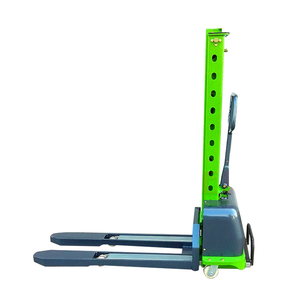 Tam elektrikli palet istifleyici Forklift 1t 1.5t <span class=keywords><strong>2t</strong></span> hidrolik kendini kaldırma palet istifleme kamyonu depo ve konteyner AGV için - Product Image 6