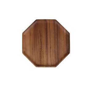 Plateau octogonal créatif en bois <span class=keywords><strong>de</strong></span> <span class=keywords><strong>noyer</strong></span> pour cupcakes, desserts et fruits – Vente chaude usine pour la famille et les restaurants - Product Image 1