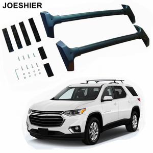 แร็คหลังคา JOESHIER สำหรับรถยนต์  ทำจากอลูมิเนียมอัลลอย รับน้ำหนักได้ 100 กก. พร้อมรางสำหรับบรรทุกสัมภาระ ติดตั้งง่าย สำหรับ Chevrolet Traverse ปี 2009-2017 - Product Image 1