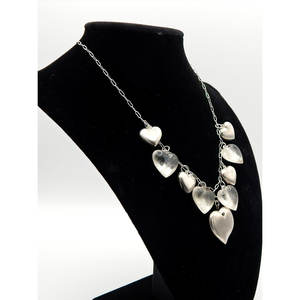 .925 Sterling <b>Silver</b> Chain and Puff <b>Heart</b> <b>Necklace</b> - Product Image 3