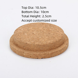 TIANLEI Fabricant Usine vente en gros <span class=keywords><strong>de</strong></span> couvercles <span class=keywords><strong>de</strong></span> bocaux en liège personnalisés, verre avec couvercle en liège, bougie avec couvercle en liège - Product Image 2