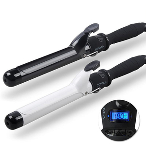 Fer à <span class=keywords><strong>friser</strong></span> en céramique ionique LCD, ensemble d'outils de coiffure pour <span class=keywords><strong>cheveux</strong></span> avec Rotation à 360 degrés - Product Image 1