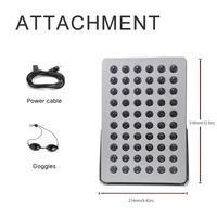Panel de Terapia de Luz Roja LED Profesional AZURE para Uso Doméstico, Belleza Facial, Cuidado de la Piel en Rostro, Cabeza y Manos con US IT AL300 25121211