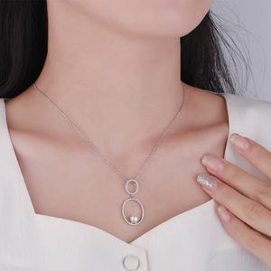 KAMMY 6.5-7mm Meilleure vente de perles d'eau douce naturelles Collier pendentif en argent S925 polyvalent pour enfants et femmes - Product Image 5