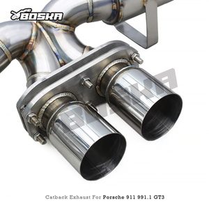 Escape Trasero Personalizado para Porsche 911 991/991.1 GT3 4.0L 2015-2018, Silenciador Boska de Acero Inoxidable, Tubo de Escape Directo con Puntas - Product Image 3