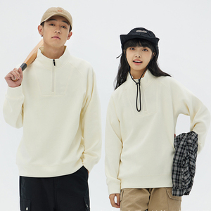 350G Thin Half Zip Stand Collar <strong>Hoodie</strong> <strong>Men</strong> and Women with Casual All-match Sportswear <strong>Work</strong> Clothes Custom Printed LOGO - Product Image 5