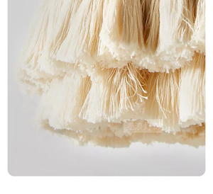 Handwoven <strong>Macrame</strong> Lamp Shade Boho Hanging Pendant Light Cover Modern Bohemian Decor for Home Office <strong>Macrame</strong> Chandelier <strong>Lantern</strong> - Product Image 6