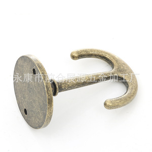 Retro Style Imitation Brass Hook <b>Wall</b> Mounted Robe Hook For Bathroom Bedroom Furniture Hardware Accessory - Product Image 1