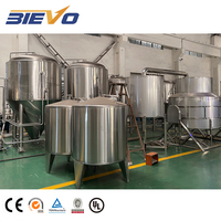 Équipement Commercial de Brassage de Bière : Système de Fermentation avec Cuve de Mouture 5000L en Acier Inoxydable, Pompe et Contrôle PLC