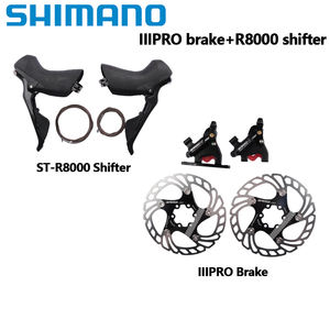 Pour Shimano 105 <span class=keywords><strong>Ultegra</strong></span> R7000 R8000 2x11 vitesses mécanique <span class=keywords><strong>frein</strong></span> à disque manette de vitesse paire IIIPRO 160MM vélo de route ensemble plaquettes pour BMX - Product Image 2