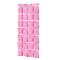Organisateur de chaussures suspendu pliable à 28 poches avec grandes poches en maille PVC, support de rangement pour chaussures à suspendre sur la porte en tissu non tissé