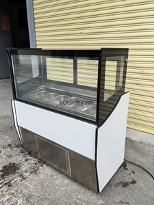 Vitrine Réfrigérée Commerciale pour Glaces Italiennes et Gelato avec Verre Courbé, Modèle YT-Suprema-08, En Stock aux États-Unis - Product Image 5