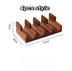 Porte-taco en bois <span class=keywords><strong>de</strong></span> <span class=keywords><strong>noyer</strong></span> Temaki avec logo personnalisé Support en bois - Product Image 1