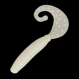 Guo Song Leurres Plastique Environnemental 5/6/7cm Paddle Tail Worm Bass Soft Grub Tackle Leurre de pêche Brème Leurre de pêche en plastique souple - Product Image 3