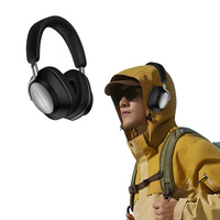 Headphone Over-Ear 2026 350mAh Tipe-C Berlapis Logam Peredam Kebisingan untuk Perjalanan dan Kantor
