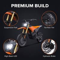 Moto tout-terrain électrique haute puissance 3500W, 60V27AH, vitesse maximale de 55 km/h, autonomie de 80-100 km, moto tout-terrain électrique Sur Ron