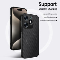 Coque Infinix Note50-Coque magnétique en fibre de carbone pour Tecno Camon 40, coque de protection ultra mince