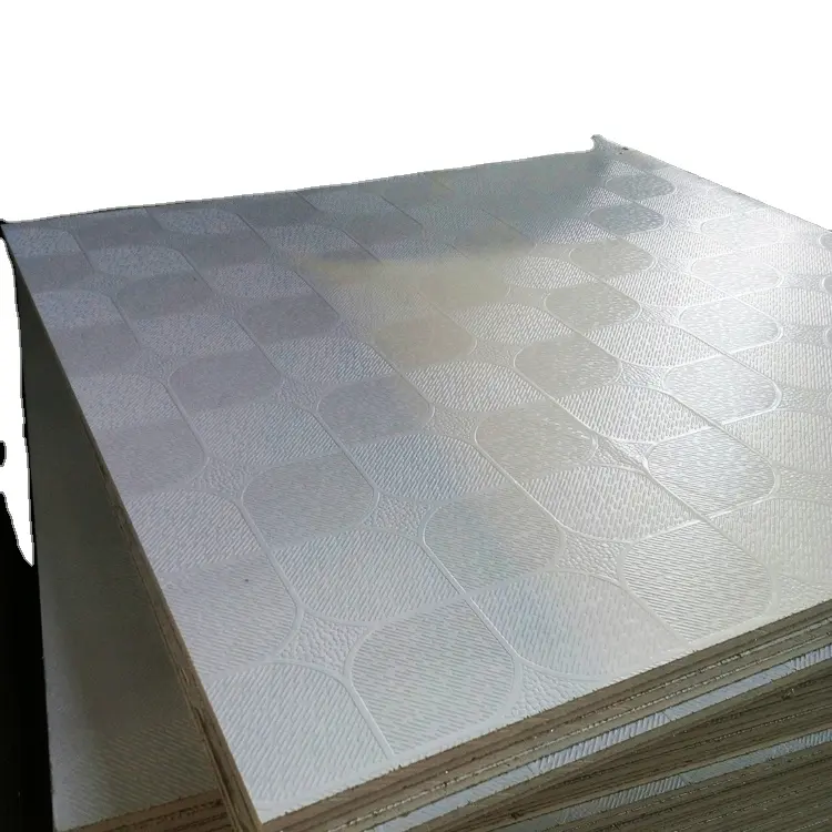 Yapı malzemeleri PVC laminasyon tavan fayans/tavan kurulu 595*595*7mm İç kurulum
