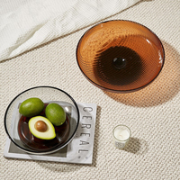 Table Vintage Cuisine Maison Salon Décoration Assiette Snack Fruits Bol Luxe Mode Nordique Grande Assiette En Verre
