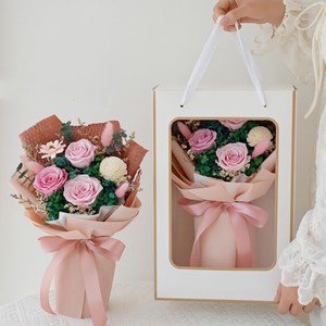 Bouquet di Rose per la festa della mamma ogni amore nuovo prodotto conservato rosa fiore eterno - Product Image 4