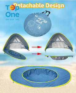 TopOne Custom Portable Quick Set <b>Up</b> Children's Swimming Play Water Pool <b>Pop</b> <b>Up</b> Kids Beach <b>Tent</b> - Product Image 2