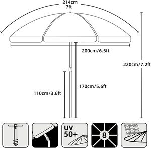 Hot Sale Outdoor Portable Fold Large <strong>Beach</strong> Parasol <strong>Sun</strong> <strong>Umbrella</strong> for the <strong>Beach</strong> - Product Image 2