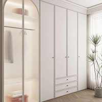 Grande Armoire de Chambre Moderne Personnalisée, Meuble de Chambre Classique de Luxe pour Dressing