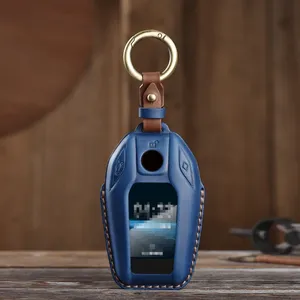 Da Xe LED hiển thị <span class=keywords><strong>Key</strong></span> trường hợp bìa <span class=keywords><strong>Fob</strong></span> cho BMW 3 5 7 Series G11 G12 G30 G31 G32 G05 G07 X3 X4 X5 X6 X7 <span class=keywords><strong>I8</strong></span> phụ kiện - Product Image 3