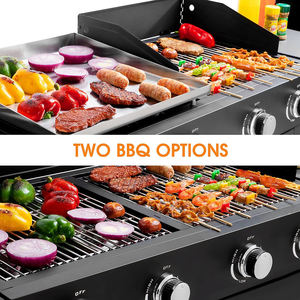 Grills à gaz d'extérieur grade alimentaire 4 brûleurs gril au propane <span class=keywords><strong>plancha</strong></span> gaz <span class=keywords><strong>plaque</strong></span> plate gril à vendre - Product Image 6